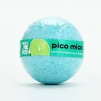 Бомбочка для ванны, 120 г, аромат свежий лайм, PICO MICO