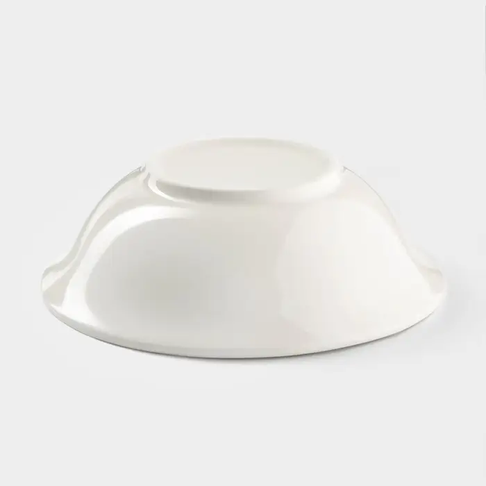 Тарелка глубокая Доляна White Label, 500 мл, d=17.5 см, фарфор, белая