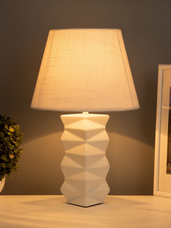 Лампа настольная Лампа настольная "Мозайка" 40Вт Е14 белый 24х24х38см
