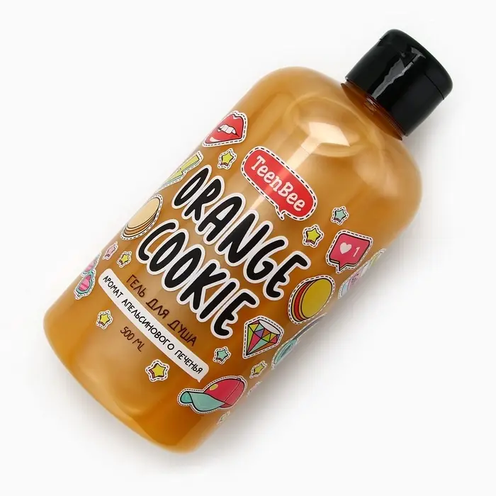 Гель для душа женский, 500 мл, аромат апельсинового печенья, TeenBee