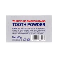 Отбеливающий зубной порошок Sadoer white plus от желтизны, 60 г