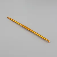 Крючок для вязания, двусторонний, d=3/4 мм, 13 см, цвет золотой