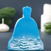 Свеча декоративная &laquo;Колокольчик с храмом&raquo; 8&times;3.5&times;10.5 см, синий