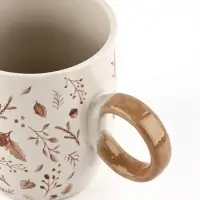 Кружка керамическая &laquo;Листья&raquo;, 420 мл