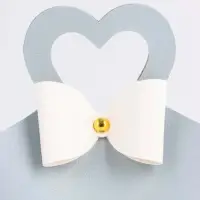 Кожанная подарочная сумочка 10,5 х 5 х 6 см небесно-голубая