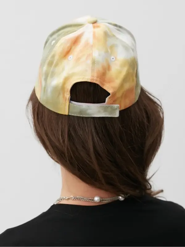 Кепка женская MINAKU Tie-dye, оранжевая, размер 54-56