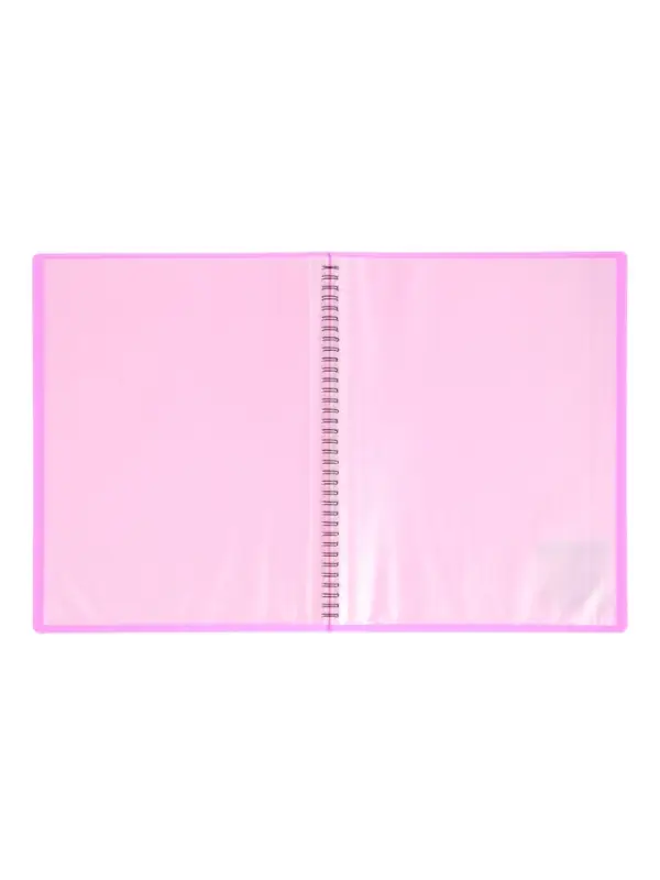 Папка с 20 вкладышами на спирали, А4, 600 мкм, ErichKrause Matt Neon, текстура &laquo;песок&raquo;, МИКС