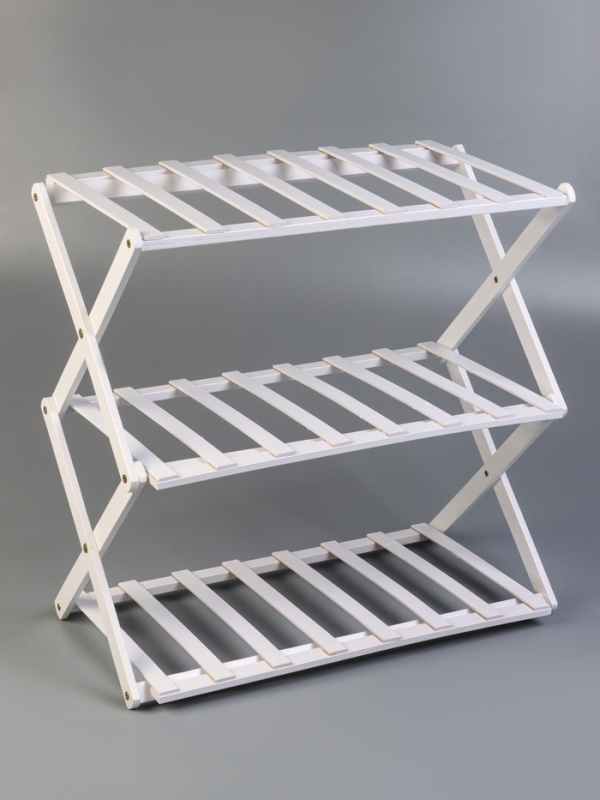 Подставка для цветов Greengo, 3 полки, 50 × 25 × 46 см, напольная, бамбук, белая Подставка для цветов Greengo, 3 полки, 50 × 25 × 46 см, напольная, бамбук, белая