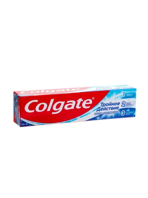 Зубная паста Colgate &laquo;Тройное действие&raquo;, экстра отбеливание, 100 мл