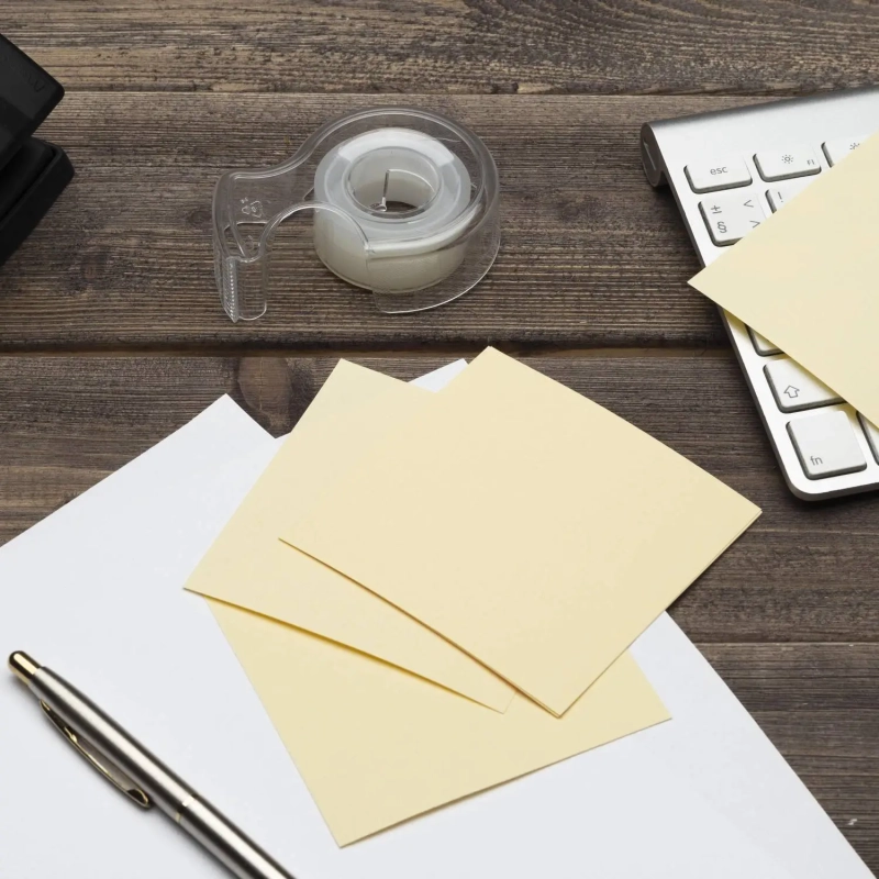 Блок для записей Attache 90x90x50 персиковый 80г