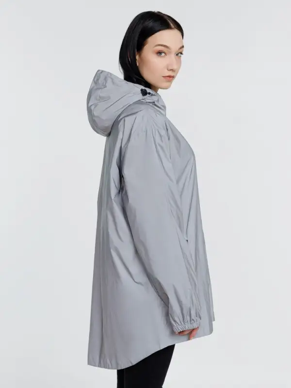 Парка Manifest из светоотражающей ткани, серая, размер XS/S Парка Manifest из светоотражающей ткани, серая, размер XS/S