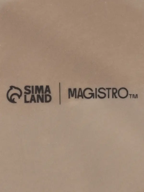 Кокотницы Magistro &laquo;Церера&raquo;, набор 2 шт., 500 мл, d=15.2 см, фарфор, коричневые