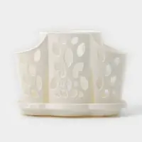 Подставка для столовых приборов Plastic Centre &laquo;Камелия&raquo;, 3-х секционная, пластик, МИКС