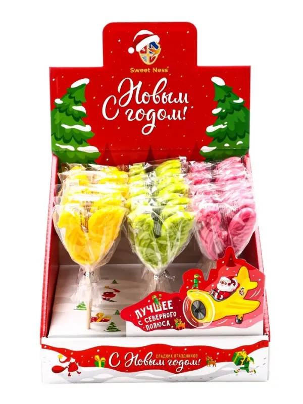 Леденец на палочке: апельсин, маракуйя, вишня, 24 г Леденец на палочке: апельсин, маракуйя, вишня, 24 г