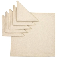 Салфетка 32х32см (к-т 6шт.), рогожка, 160г/м2, Рант бежевый