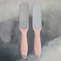 Пилка для пяток, овальная, лазерная, двусторонняя, 23 см, розовая