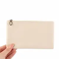 Набор косметичек, 3 шт., 25&times;6&times;16.5 см, на молнии, бежевый