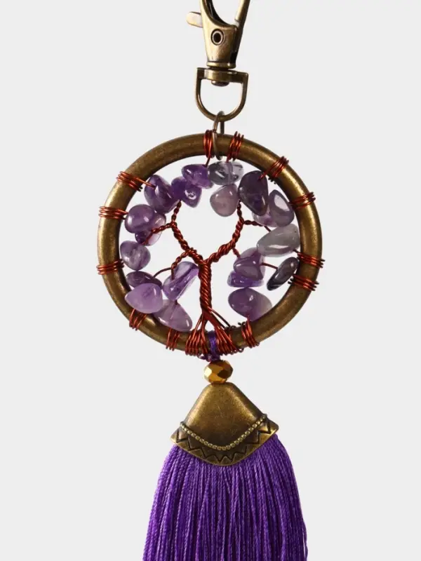 Брелок ловец снов Брелок ловец снов "Великое древо" 19 см, цв. фиолетовый