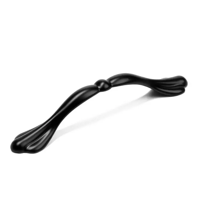 Ручка-скоба мебельная ТУНДРА PC180, м/о 96 мм, цвет черный