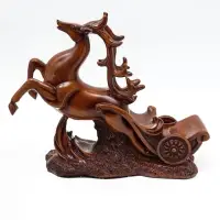 Подставка под бутылку TAKE IT EASY &laquo;Олень&raquo;, полистоун под дерево, 17&times;12&times;28 см