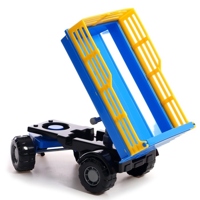 Трактор с прицепом №2 и ковшом «Мастер», цвета МИКС Трактор с прицепом №2 и ковшом «Мастер», цвета МИКС