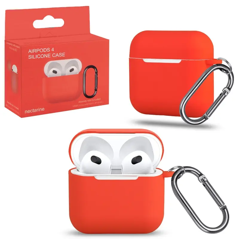 Чехол для AirPods 4 с карабином №5 Nectarine