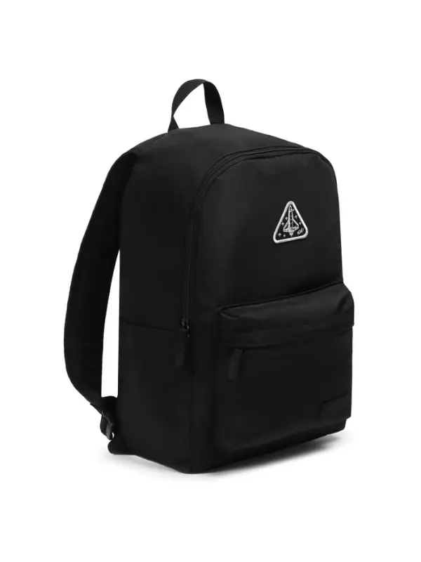 Рюкзак текстильный РОСКОСМОС х ONLYTOP, 42&times;28.5&times;14, с карманами, чёрный