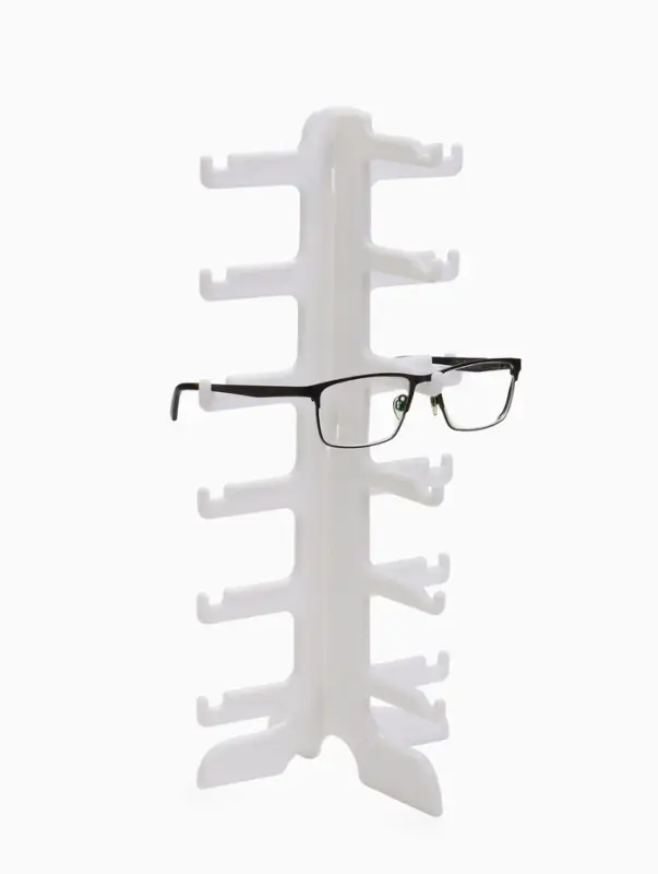 Подставка под очки 6 мест, 16&times;14.5&times;35.5 см, белая