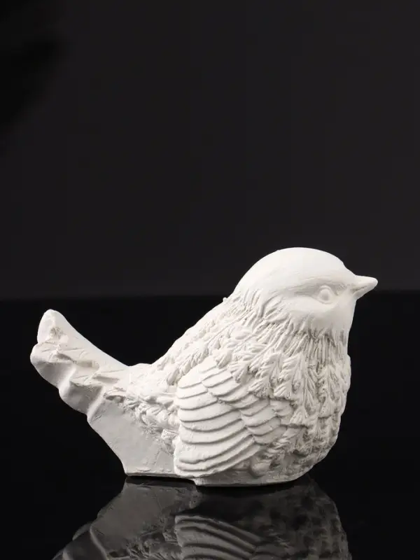 Фигура Фигура "Птичка №2" 9х6х5 см, натуральный, гипс