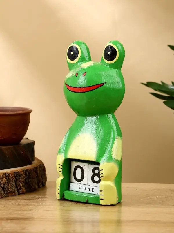 Календарь настольный «Лягушка», 10×6×21 см, дерево, светло-зелёный Календарь настольный «Лягушка», 10×6×21 см, дерево, светло-зелёный