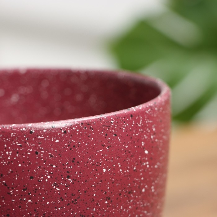 Горшок цветочный Горшок цветочный "Рябь" бордо, 1,4 л