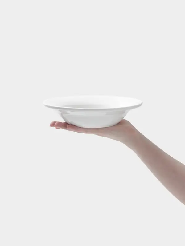 Тарелка глубокая Hanna Kn&ouml;vell, 550 мл, d=20.4 см, фарфор, белая