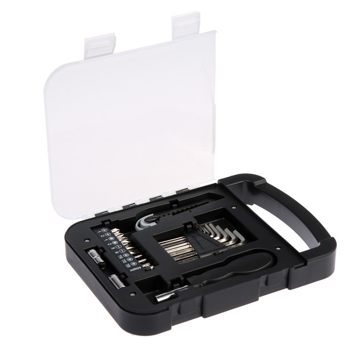 Набор инструментов ТУНДРА, подарочный пластиковый кейс, 22 предмета Набор инструментов ТУНДРА, подарочный пластиковый кейс, 22 предмета