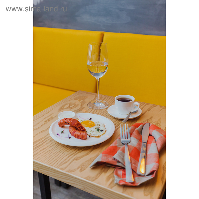 Блюдо фарфоровое круглое с соусником Wilmax Teona, d=20 см, цвет белый Блюдо фарфоровое круглое с соусником Wilmax Teona, d=20 см, цвет белый