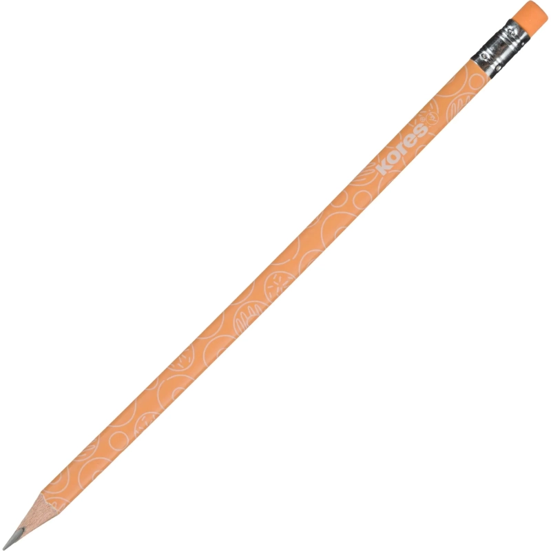 Карандаш чернографитный CollageStylePastel HB трехгр,заточ,с ластиком 92803