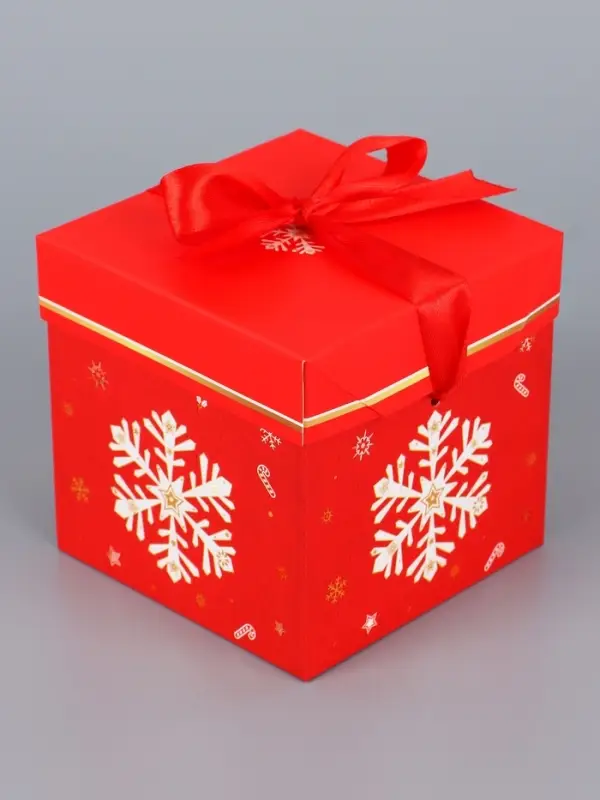 Коробка Самосборная Коробка Самосборная "Снежинка" 10х10х10 см