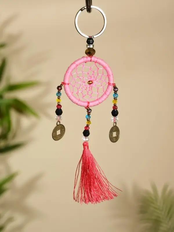 Брелок &laquo;Ловец снов&raquo;, 4&times;15 см, розовый