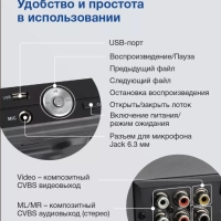 Плеер DVD H-DVD200 Караоке ПДУ