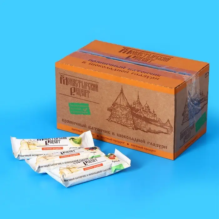 Пряничный батончик &laquo;Монастырский рецепт&raquo;, постный, в шоколадной глазури, ассорти, 40 г