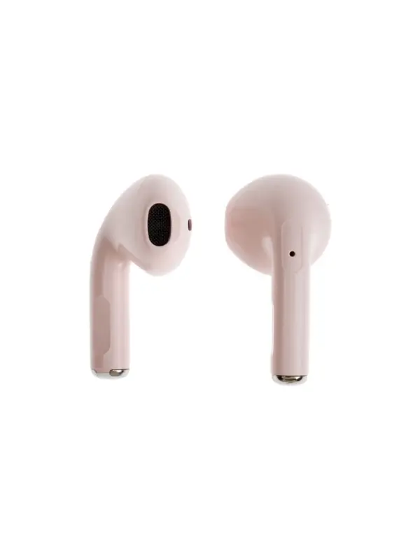 Наушники беспроводные Mybit Pro13, TWS вкладыши, Bluetooth 5.0, 30/180 мАч, розовые в прозрачном кейсе