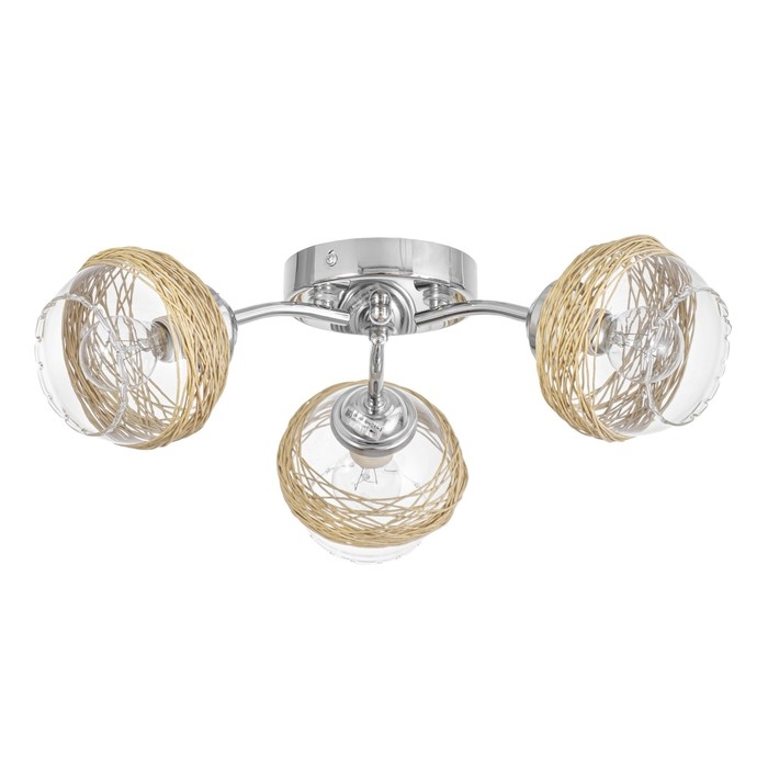 Люстра потолочная Инфинити 3х40Вт Е14 Хром 40x40x25 см Люстра потолочная Инфинити 3х40Вт Е14 Хром 40x40x25 см