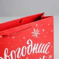 Пакет подарочный новогодний &laquo;Новогодний подарок&raquo;, 30&times;25.5&times;9 см