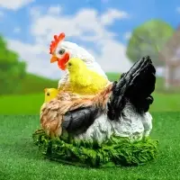 Садовая фигура из полистоуна &laquo;Курица Наседка&raquo;, 27&times;20&times;22 см