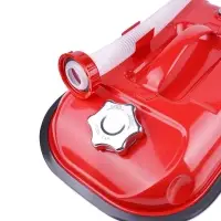 Канистра топливная металлическая горизонтальная 5 Л (красная) AVS HJM-05