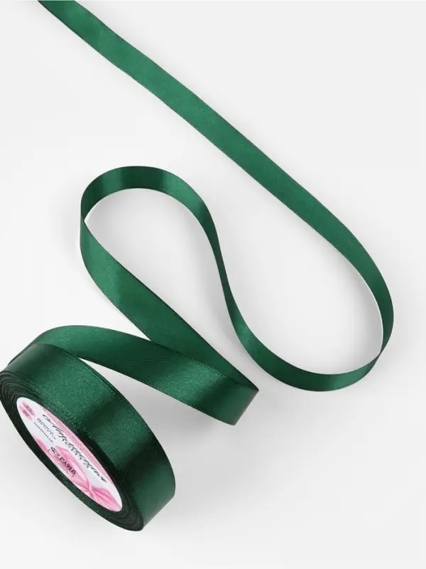 Лента атласная, 20 мм, 23&plusmn;1 м, тёмно-зелёная №128
