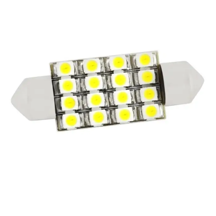 Лампа светодиодная Skyway T11 (C5W), 12 В, 16 SMD диода, c цоколем 39 мм, S08201161 Лампа светодиодная Skyway T11 (C5W), 12 В, 16 SMD диода, c цоколем 39 мм, S08201161