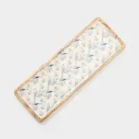 Блюдо прямоугольное &laquo;Синие птицы&raquo;, 41&times;15 см, дерево манго
