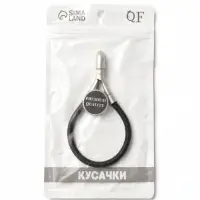 Кусачки маникюрные для кутикулы &laquo;Premium&raquo;, скрытая пружина, 11 см, длина лезвия-6 мм, чёрные, серебристые