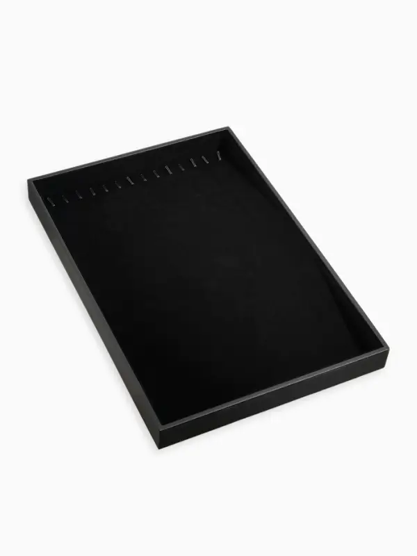 Подставка для украшений QF, 14 крючков, 24&times;35&times;3 см, чёрная