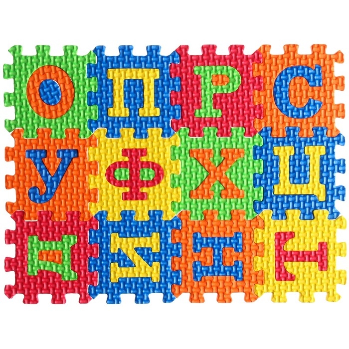 Игровой коврик-пазл, Синий трактор Игровой коврик-пазл, Синий трактор